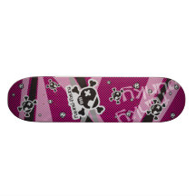 Funky-Punky Black Skateboard