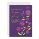 Funky Purple Flowers Wedding
