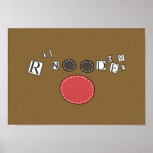 Funky Reindeer Poster