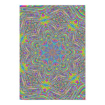 Funky Retro 60s Style Kaleidoscope Poster posters