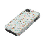 Funky Retro Colourful Flowers Tough Iphone 4 Covers