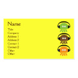 Funky Retro DJ Jellyfish With Headphones Custom Business Card Templates