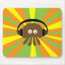 Funky Retro Jellyfish With Headphones Psychedelic