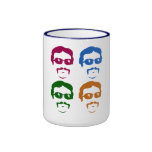Funky Retro Moustache Man Coffee Mug