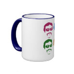 Funky Retro Moustache Man Coffee Mug