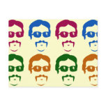 Funky Retro Moustache Man