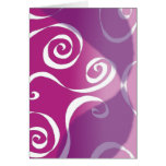 Funky Scrolls greeting card