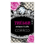 Funky Shabby Chic Zebra Stripes Business Cards