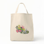 funky skies vector design canvas bag