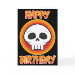 Funky Skull Birthday Card