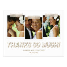 Funky Snapshots Thank You Postcard