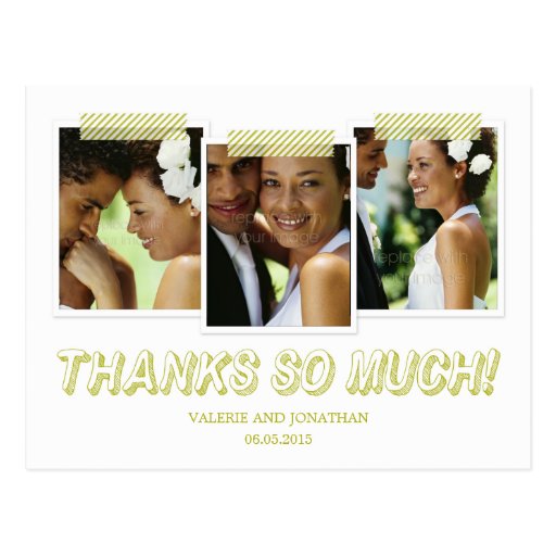 Funky Snapshots Thank You Postcard