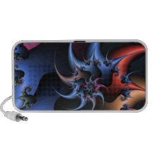 funky spike fractal art speaker system