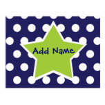 Funky Star Do it Yourself Thank You Postcard