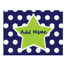 Funky Star Do it Yourself Thank You Postcard
