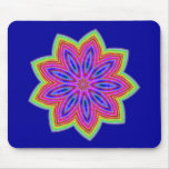 Funky Star Flower Mouse Pads