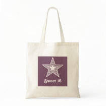 Funky Star Sweet 16 Swag Bag, Purple