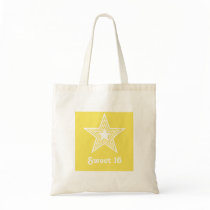 Funky Star Sweet 16 Swag Bag, Yellow