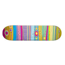 Funky Stripes Skate Boards