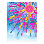 Funky Summer Sun Flip-Flops Rays Photo Print