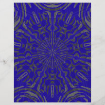 funky sun pattern personalized flyer
