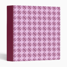 Funky Swirl 3 Ring Binder