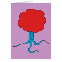 Funky Tree Greeting Cards