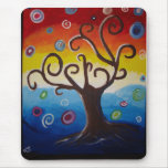 Funky Tree Mouse Pad