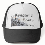 Funky Trucker (Black & White) Trucker Hats