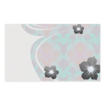 funky turquoise and magenta  damask rectangle stickers