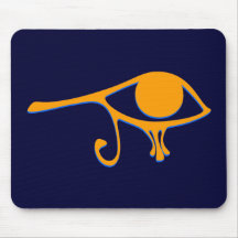 Funky Wadjet Gold Blue Mousepad