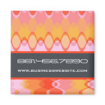 Funky Waves | 03 * Pink Yellow Orange | Magnet