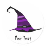 fUNKY WITCH HAT Round Sticker