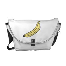 Funky Yellow country banana Commuter Bag