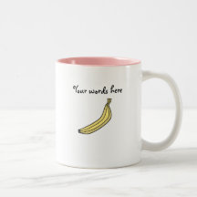 Funky Yellow country banana Mugs
