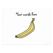 Funky Yellow country banana Postcards