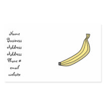 Funky Yellow country banana Rectangular Stickers