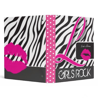 Funky Zebra Binder by colourfuldesigns