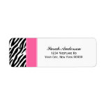 Funky Zebra Pattern Address Labels