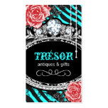 Funky Zebra Stripes Business Cards