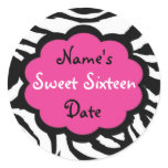 Funky Zebra "Sweet Sixteen" Stickers