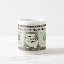 Funny 1$ Santa, New Year & Christmas Mug