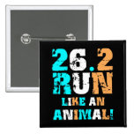 Funny 26.2 marathon pinback button