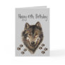 Funny, 39th Forty Nine  Birthday Wolf, Wolves Greeting Cards
