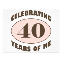Funny 40th Birthday Gifts Custom Announcements