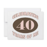 Funny 40th Birthday Gifts Personalized Invite
