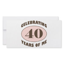 Funny 40th Birthday Gifts Customized Photo Card