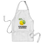 Funny - 43% of all statistics are worthless apron