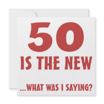Funny 50th Birthday Gag Gifts Custom Invites