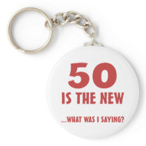 Funny 50th Birthday Gag Gifts Keychain